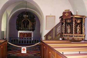 204-06.08. Unterwesg in Falbygden-Kirche von Skoerstorp